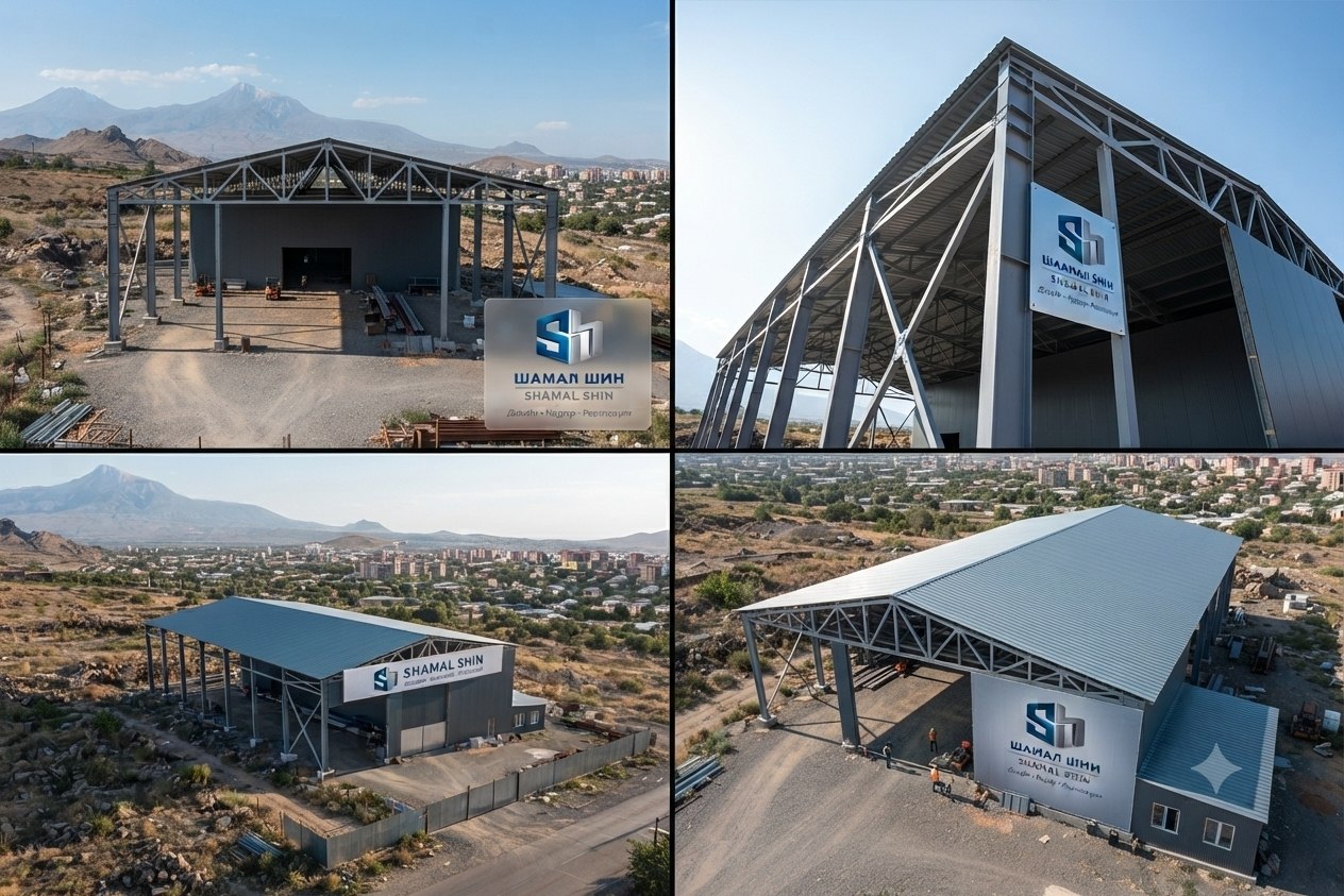 Industrial steel shed project by Shamal Shin